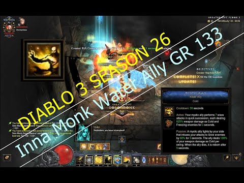 GR133 in 11:48 Min. Water Ally Inna Monk - Diablo 3 Season 26