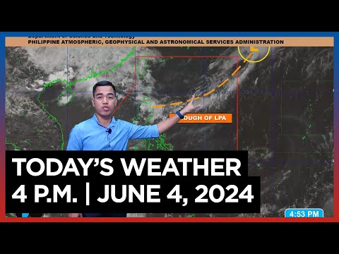 Today's Weather, 4 P.M. June 4, 2024