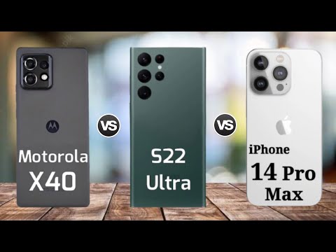 Motorola X40 vs Galaxy S22 Ultra vs iPhone 14 Pro Max || Full Comparison