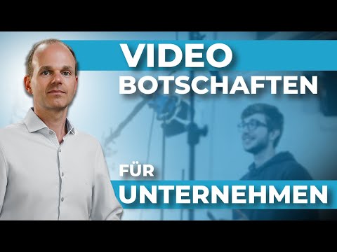 Persönliche Videobotschaft vor der Kamera - Botschaft des Unternehmens