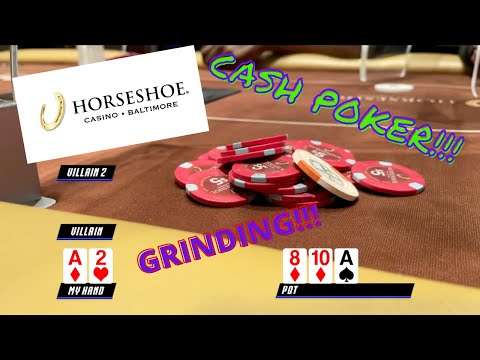 CASH Grind Poker Vlog Losing w/ Queens at Horseshoe Casino Episode 115