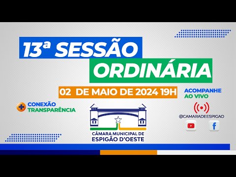 13ª SESSÃO   ORDINÁRIA