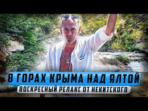 В горах Крыма, над Ялтой.  Воскресный релакс от Никитского 03 07 22