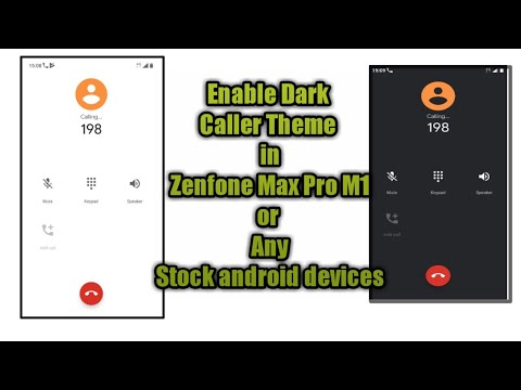 Enable Dark Caller theme is Asus Zenfone Max Pro M1| Stock Android| Dark Mode in Message|