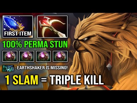 Why You HAVE to Rush First Item Scepter Earthshaker Mid to 1 Shot Everyone on Map Dota 2