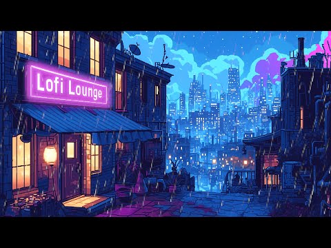 90's Vibe Lofi ☕️ Study Music Lofi Rain Chillhop Beats ☔️ Calm Rain Playlist