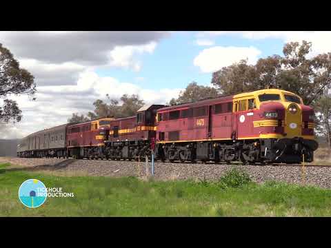 Diesel Locomotives 4473, 4702 & 4464 - Golden West Tour - September 2022