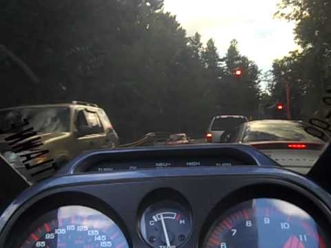 Dirty Rider, ripping up Rt 12 to Ashburnham mass, ride at 100 mph on a back road