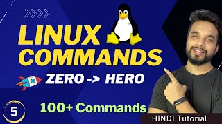 Linux for Beginners in One Video 🔥 100 Commands Explanation [HINDI] | MPrashant