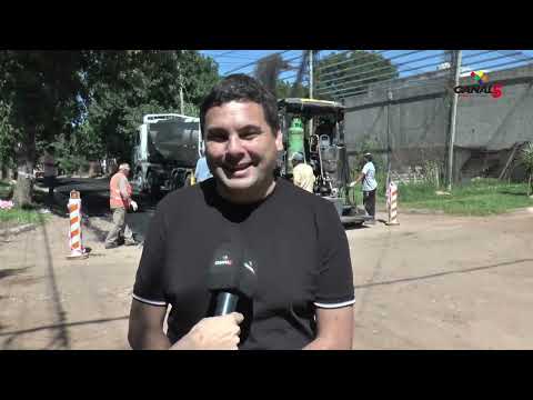GUSTAVO BASTIÁN: AVANCES EN LA OBRA DE ASFALTO EN CALLE ITUZAINGÓ