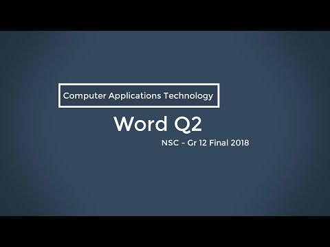 NSC CAT Nov 2018 - Q2 Word