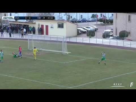 Gol de La Virgen ante el Sporting Uxama