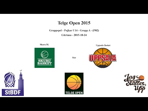Skuru Basket (P02 Grön) mot Uppsala Basket - Telge Open - 2015-10-24