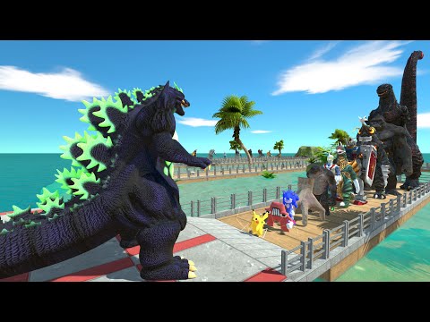 Super Godzilla vs Shin Godzilla DEATH RUN - Animal Revolt Battle Simulator
