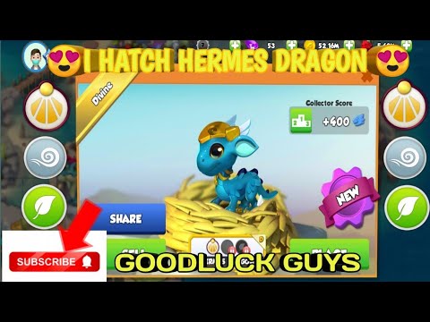 I HATCH HERMES DRAGON 😍🐉 || MY 1st EVER DIVINE DRAGON 😭 || +Unlock Breeding token || DML