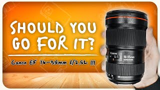 Video thumbnail for Should You Buy the Canon EF 16-35mm f/2.8L III USM? by 1 Minute Film School