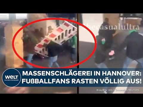HANNOVER: Massenschlägerei am Hauptbahnhof! St.Pauli- und VfL Wolfsburg-Fans rasten aus