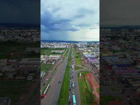 Uma tarde filmada de drone em Valparaiso de Goiás