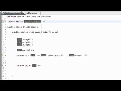 Java Tutorial - Static Import [60 Seconds]