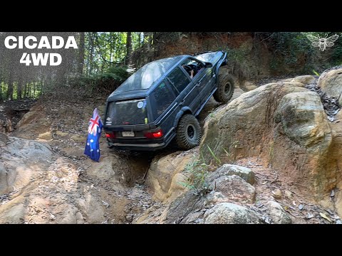 Aussie day sends 🚜💨 XJ Jeep JL on 40s. P38 Range Rover. Dual cab and wagon GU TD Patrols 