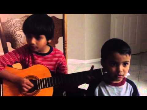 Sid & Sudarshan wishing Grandma Happy Birthday