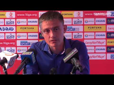 2018-07-28 Odra Opole - Sandecja 1-0 (1-0), pomeczowa konferencja