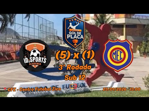 ID Sports (5) x (1) Madureira - Sub 12 - 3º Rodada - Copa Gol de Placa 2026 - 25/01/2026