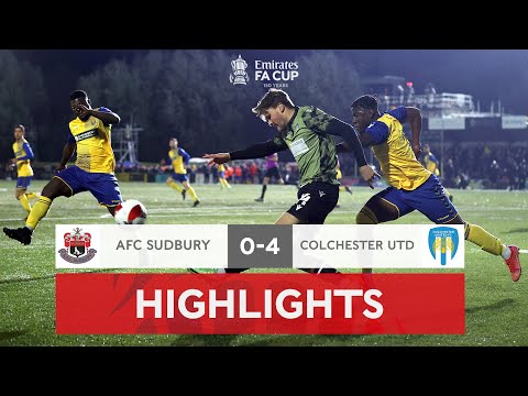 Colchester Too Strong for The Suds | AFC Sudbury 0-4 Colchester United | Emirates FA Cup 2021-22