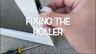 HOW TO FIX THE ROLLER ON SCREEN DOOR