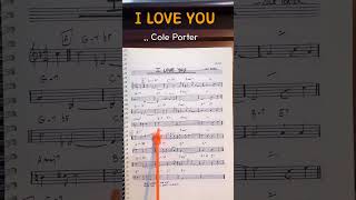 Shorts - realbook 'I Love You' #jazzstudies #jazz #piano