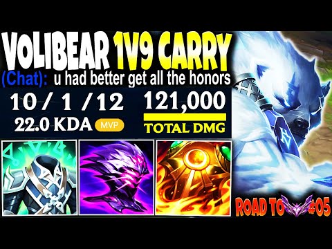 A Darius met My IMMORTAL VOLIBEAR Top Build: BEST 1V9 CARRY ~ Immortal Series - Road to Master #05