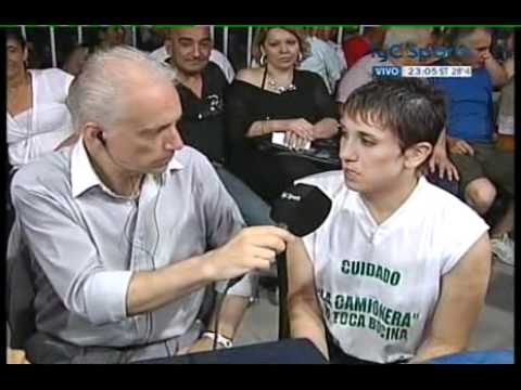 FERNANDA ALEGRE HABLA DE CHRIS NAMUS - INTERVIEW 25 NOV 2011 RING SIDE