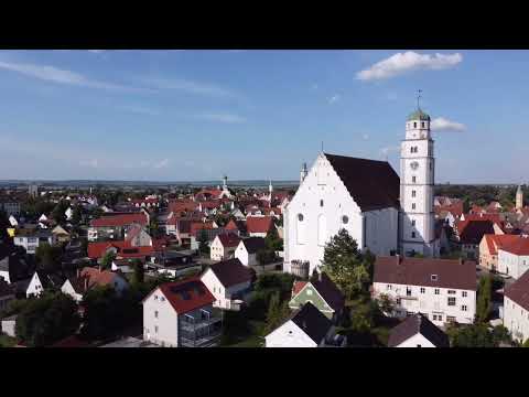 Lauingen (Donau) from Air