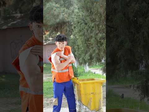 Cleaner prank 🦺🤫 workout