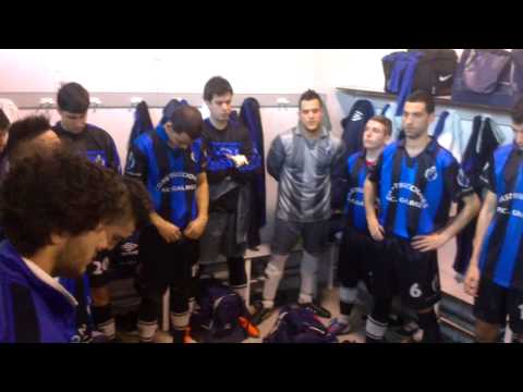 Montefuerte momntos antes de salir a jugar el derb