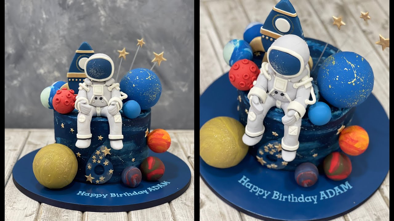 Astronaut Cake | Outer Space Cake | Planets Cake