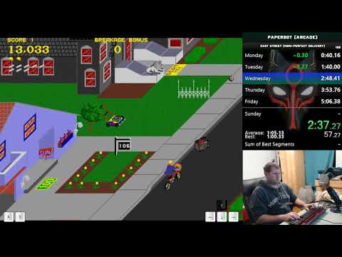 Paperboy (Arcade) - Speedrun - (Easy Street, Non-Perfect Delivery) - 07:21.666 [PB]