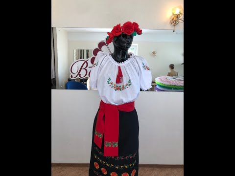 National moldavian blouse J 0391 - video 2