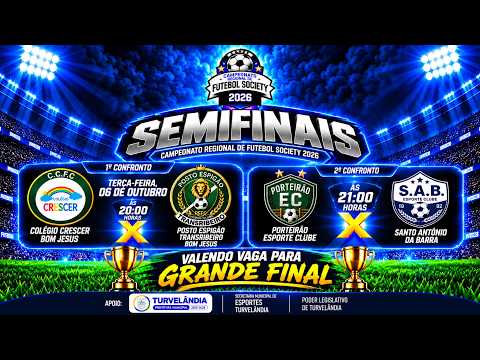 SEMIFINAIS do Campeonato Regional de Futebol Society de Turvelândia