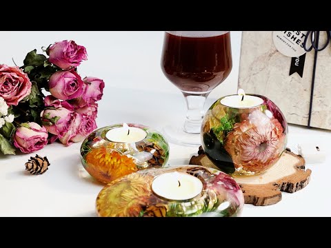 Resin Art Tutorial Amazing Table of Flowers and Epoxy