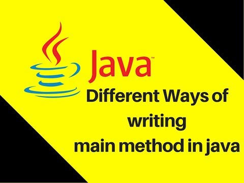 6 15 Different Ways of writing main method in java | Cool Tricks