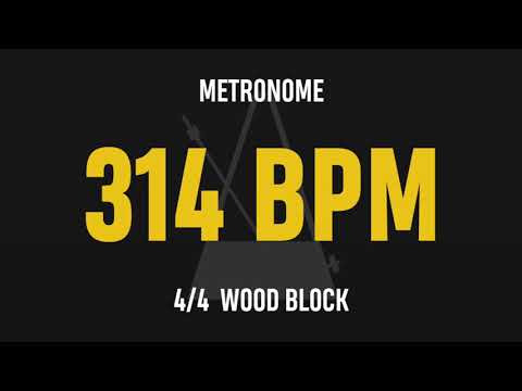 314 BPM 4/4 - Best Metronome (Sound : Wood block)