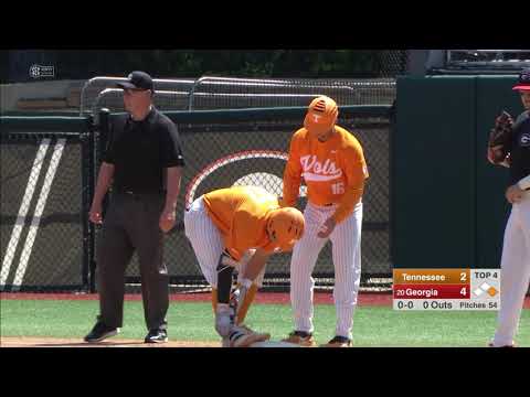 Tennessee Baseball Highlights vs. Georgia Game 2 (4.28.18)