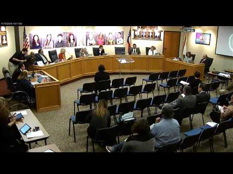 NISD Board Meeting 11-15-2016