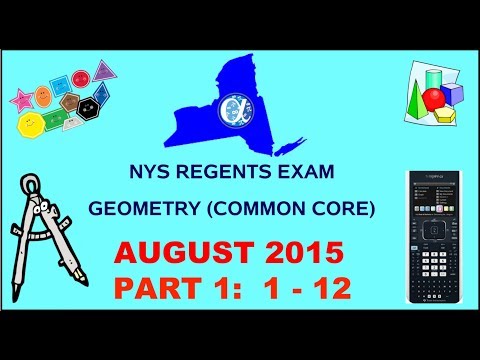 Geometry Regents August 2015 Answers