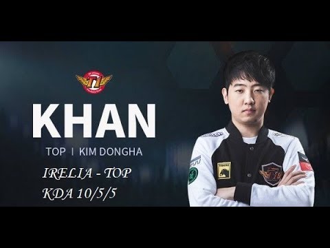 SKT T1 Khan Irelia vs Jax TOP - KR challenger RANK - 22/04/2019