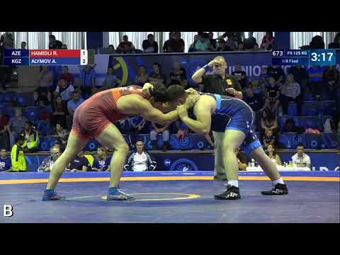 1/8 FS - 125 kg: R. HAMIDLI (AZE) v. A. ALYMOV (KGZ)