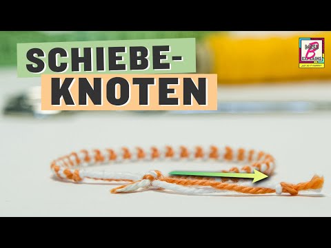 Einfacher Schiebeknoten für Freundschaftsband