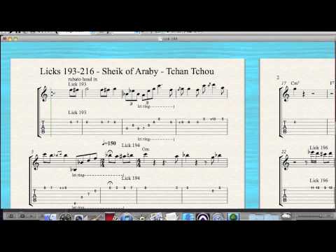 Licks 193-216 - Complete Sheik of Araby - Tchan Tchou