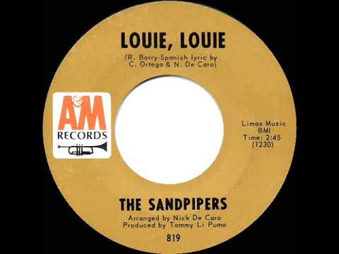 1966 HITS ARCHIVE: Louie, Louie - Sandpipers (mono 45)